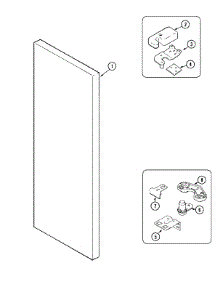 08 - Fresh Food Outer Door parts for Admiral Refrigerator S60STRP from AppliancePartsPros.com