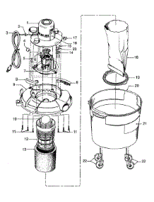 02 - Mainhousing, Motor Assembly parts for Hoover Vacuum S6543--- from AppliancePartsPros.com