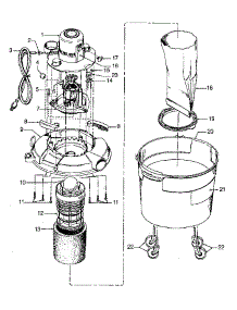 02 - Motor Assembly, Tank parts for Hoover Vacuum S6543016 from AppliancePartsPros.com