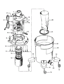 02 - Mainhousing, Motor Assembly parts for Hoover Vacuum S6547--- from AppliancePartsPros.com