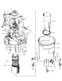 02 - Mainhousing, Motor Assembly parts for Hoover Vacuum S6551600 from AppliancePartsPros.com