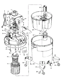 02 - Motor Assembly, Tank parts for Hoover Vacuum S6631016 from AppliancePartsPros.com