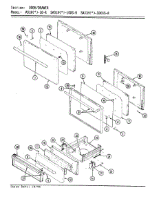 03 - Door / Drawer parts for Admiral Range SA31HA-10XS-R from AppliancePartsPros.com
