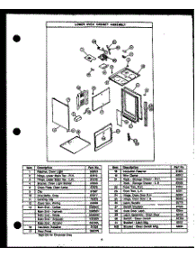 03 - Lower Oven Cabinet Assy parts for Amana Range SAE26TC from AppliancePartsPros.com