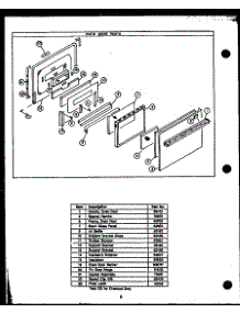 05 - Oven Door Parts parts for Amana Range SAE26TC from AppliancePartsPros.com