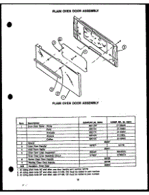 07 - Plain Oven Door Assy parts for Amana Range SAL39AA from AppliancePartsPros.com