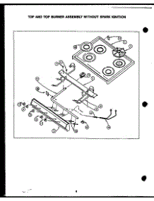 08 - Top & Top Burner Assy Without Spark Ign parts for Amana Range SAL39AA from AppliancePartsPros.com