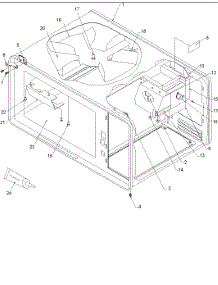 02 - Cavity Assembly parts for Amana Microwave SAND700.C from AppliancePartsPros.com