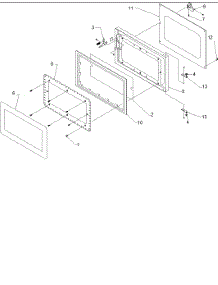 04 - Door Assembly parts for Amana Microwave SAND700.C from AppliancePartsPros.com
