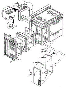 04 - Cabinet Assy - Heater Section parts for Amana Range SAP39AA/ALL from AppliancePartsPros.com