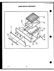 04 - Lower Broiler Components parts for Amana Range SAP39DA from AppliancePartsPros.com