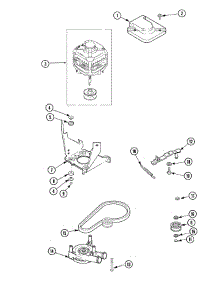 04 - Motor, Pump And Idler Assembly parts for Maytag Washer SAV405DEWW from AppliancePartsPros.com