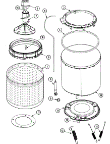08 - Tub, Inner & Outer (Series 12) parts for Maytag Washer SAV4655EWQ from AppliancePartsPros.com