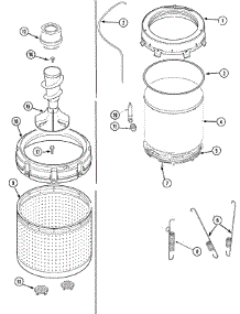 09 - Tubs parts for Maytag Washer SAV4710AWW from AppliancePartsPros.com