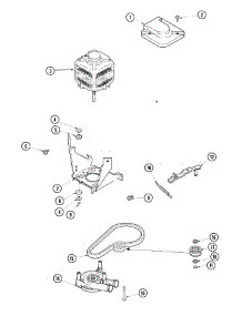 04 - Motor, Pump And Idler Assembly parts for Maytag Washer SAV505DAWW from AppliancePartsPros.com
