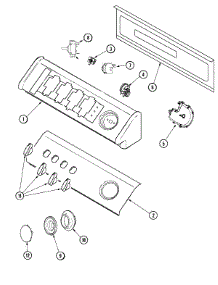 02 - Control Panel parts for Maytag Washer SAV5401AWW from AppliancePartsPros.com