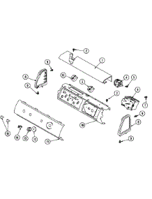 02 - Control Panel parts for Maytag Washer SAV5600AWW from AppliancePartsPros.com