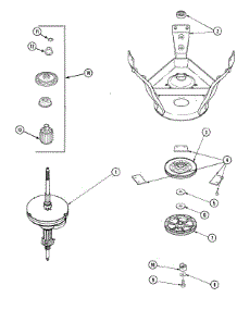 13 - Transmission & Brake (Series 15) parts for Maytag Washer SAV5600AWW from AppliancePartsPros.com