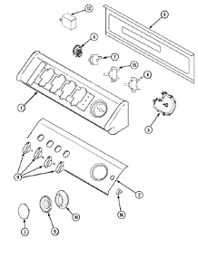 02 - Control Panel parts for Maytag Washer SAV5710AWW from AppliancePartsPros.com