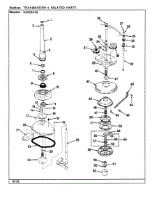 04 - Transmission parts for Maytag Washer SAW25K3S from AppliancePartsPros.com