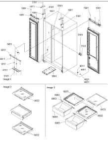 09 - Lights, Hinges And Shelving Assy parts for Amana Refrigerator SB21VE / P1315602W E from AppliancePartsPros.com