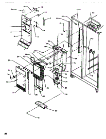 06 - Evap & Handling (Fz) parts for Amana Refrigerator SB520SW / P1185001W W from AppliancePartsPros.com
