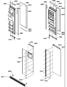 07 - Handles, Trim, And Toe Grille Kits parts for Amana Refrigerator SB520SW / P1185003W W from AppliancePartsPros.com