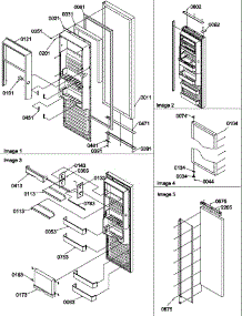 10 - Ref Door And Accessories parts for Amana Refrigerator SB520SW / P1185003W W from AppliancePartsPros.com