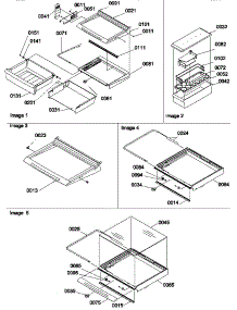 12 - Shelves, Deli, & Crisper Assy & Accs parts for Amana Refrigerator SB520TW / P1308601W W from AppliancePartsPros.com