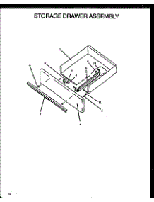 06 - Storage Door Assy parts for Amana Range SBC24FX5 / P1142295N L from AppliancePartsPros.com