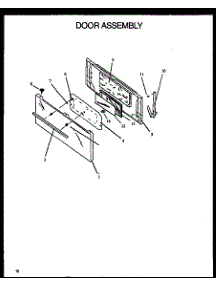 03 - Door Assy parts for Amana Range SBC24FXOW / P1142411N from AppliancePartsPros.com