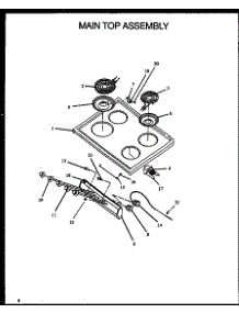 04 - Main Top Assy parts for Amana Range SBC24FXOW / P1142411N from AppliancePartsPros.com