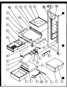 15 - Ref Shelving And Drawers parts for Amana Refrigerator SBD20H / P7836031W W from AppliancePartsPros.com