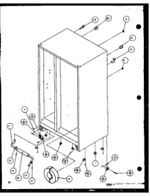 04 - Drain And Rollers parts for Amana Refrigerator SBD20K / P1117701W W from AppliancePartsPros.com
