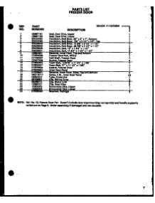 06 - Fz Door parts for Amana Refrigerator SBD20K / P1102508W W from AppliancePartsPros.com
