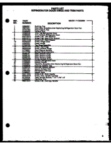 14 - Ref Door Hinge And Trim Parts parts for Amana Refrigerator SBD20K / P1102508W W from AppliancePartsPros.com
