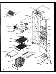 08 - Fz Shelving And Ref Light parts for Amana Refrigerator SBD20NE / P1162503W E from AppliancePartsPros.com