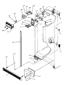 14 - Ref / Fz Controls & Cabinet Parts parts for Amana Refrigerator SBD20Q2E / P1162512W E from AppliancePartsPros.com