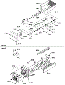 07 - Ice Bucket Auger And Ice Maker Parts parts for Amana Refrigerator SBD20S4E / P1190007W E from AppliancePartsPros.com