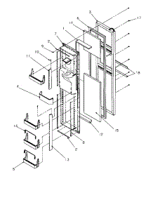 06 - Fz Door parts for Amana Refrigerator SBD20S4W / P1190001W W from AppliancePartsPros.com
