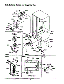 04 - Drain Systems, Rollers, And Evap Assy parts for Amana Refrigerator SBD21VW / P1315502W W from AppliancePartsPros.com