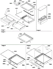 03 - Deli, Shelves, Crisper Assy parts for Amana Refrigerator SBD522VE / P1320303W E from AppliancePartsPros.com