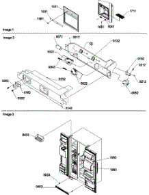 05 - Facade Dispenser Cover, Elec Brkt Assy parts for Amana Refrigerator SBD522VE / P1320303W E from AppliancePartsPros.com