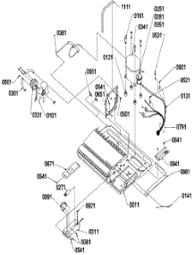 10 - Machine Compartment & Muffler Assy parts for Amana Refrigerator SBD522VE / P1320303W E from AppliancePartsPros.com