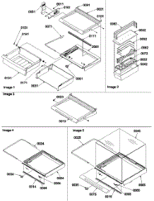03 - Deli, Shelves, Crisper Assy. parts for Amana Refrigerator SBDE21VPE / P1317201W E from AppliancePartsPros.com