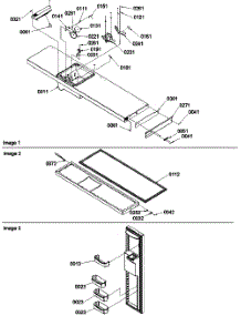 05 - Freezer Door parts for Amana Refrigerator SBDE21VPE / P1317201W E from AppliancePartsPros.com