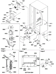 07 - Hinges, Drain, Rollers & Evap Assy. parts for Amana Refrigerator SBDE21VPE / P1317201W E from AppliancePartsPros.com