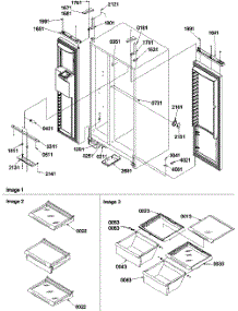 10 - Light, Shelves & Bottom Door Closures parts for Amana Refrigerator SBDE21VPE / P1317201W E from AppliancePartsPros.com