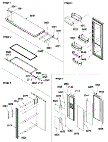 12 - Refrig Door & Trim And Handles parts for Amana Refrigerator SBDE21VPE / P1317201W E from AppliancePartsPros.com