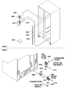 13 - Water Filter Assy. & Water Valves parts for Amana Refrigerator SBDE21VPE / P1317201W E from AppliancePartsPros.com